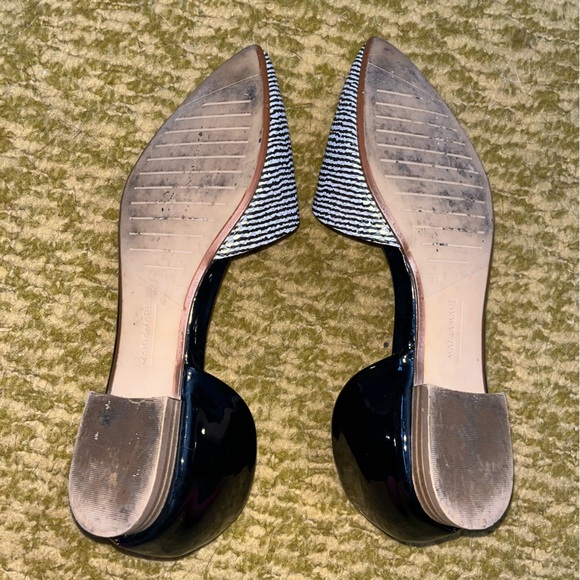FREE W/ $10+ Purchase: MARIAMARE Black and White Flats - Picture 3 of 3